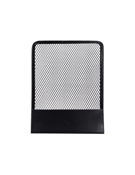 Apoyalibros metalico q-connect kf15098 rejilla negro juego 165x152x135 mm