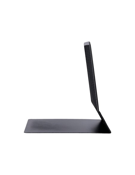 Apoyalibros metalico q-connect kf15098 rejilla negro juego 165x152x135 mm