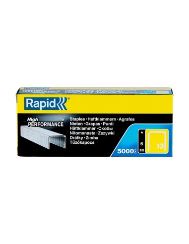 Grapas rapid 13/6 mm galvanizada caja de 5000...
