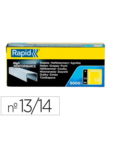 Grapas rapid 13/14 mm galvanizada caja de 5000...