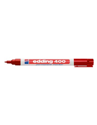 Rotulador edding marcador permanente 400 rojo...