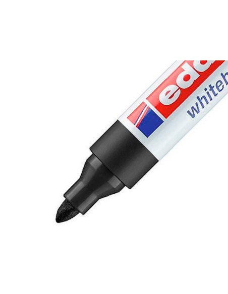 Rotulador edding para pizarra blanca 660 color negro punta redonda 1,5-3 mm recargable