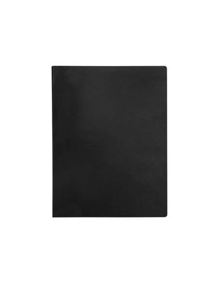 Carpeta liderpapel escaparate 40 fundas plastico folio negro