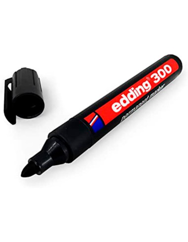 Rotulador edding marcador permanente 300 negro...