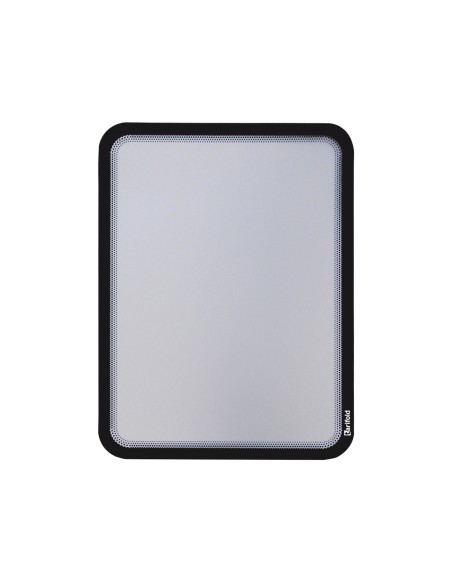 Marco porta anuncios djois magneto din a4 con 4 bandas magneticas en el dorso color negro pack de 2 unidades