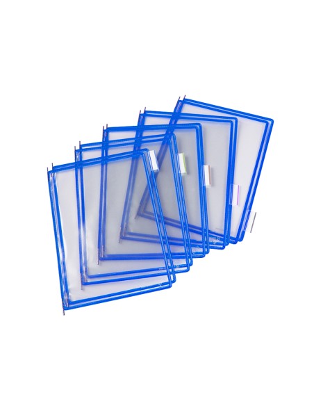Funda para portacatalogo djois din a4 color azul pack de 10 unidades