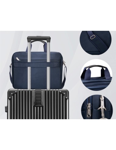 Maletin para portatil q-connect 15,5\" azul 1...