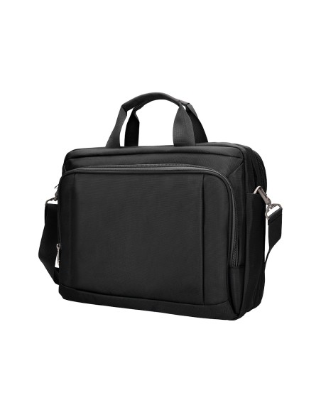 Maletin para portatil q-connect 15,5\" negro 1 asa 1 bolsillo exterior medidas 390x310x120mm