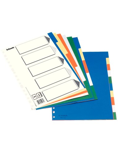 Separador esselte plastico juego de 10...