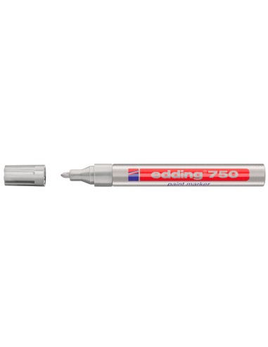 Rotulador edding punta fibra 750 plata punta...