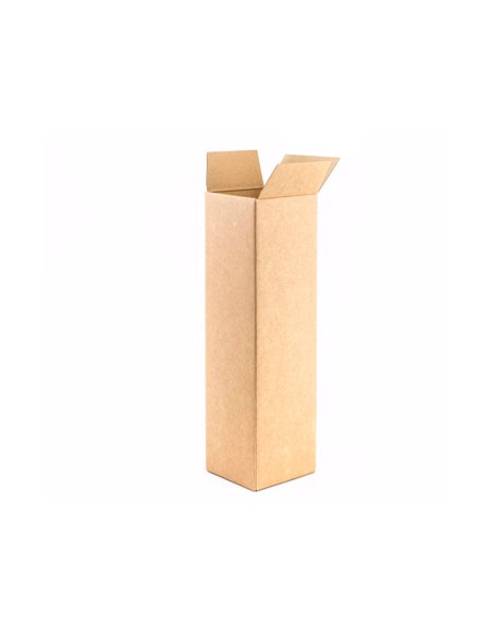Caja para embalar q-connect tubo carton reciclado canal simple 3 mm color kraft 725x95x95 mm