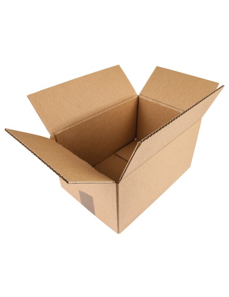 Caja para embalar q-connect americana carton reciclado canal simple 5 mm color kraft 300x200x150 mm