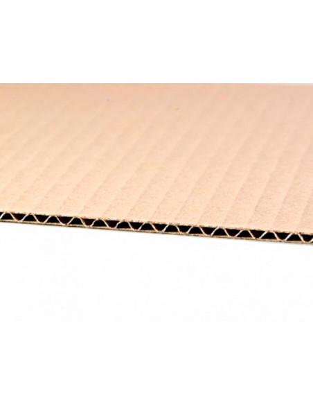 Caja para embalar q-connect americana carton reciclado canal simple 5 mm color kraft 300x200x150 mm