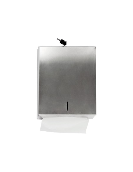 Dispensador q-connect de toallitas de papel acero inoxidable 283x100x365 mm