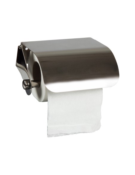 Dispensador q-connect de papel higienico acero inoxidable 122x98x45 mm