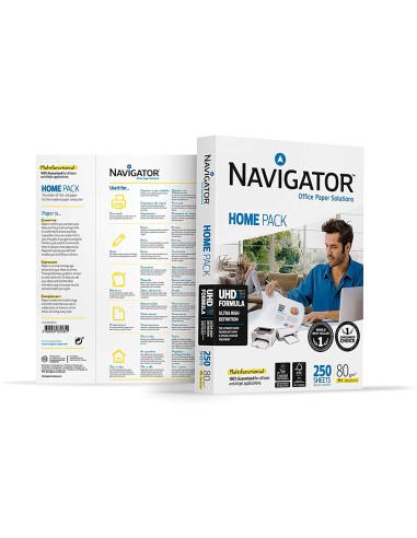 Papel fotocopiadora navigator home pack din a4...