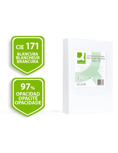 Papel fotocopiadora q-connect ultra white din...