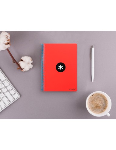 Cuaderno espiral antartik a5 tapa dura 80h 100...