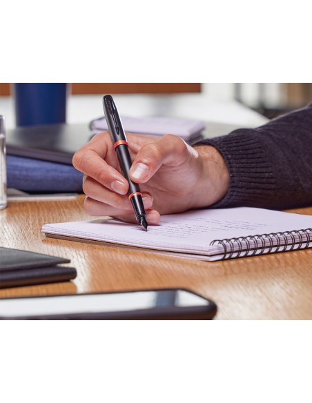 Pluma parker im professionals vibrant orange ring plumin f en estuche de regalo