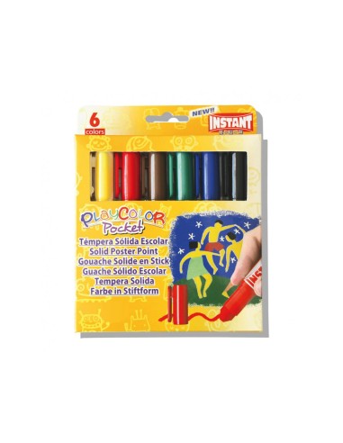 Tempera solida en barra playcolor pocket...