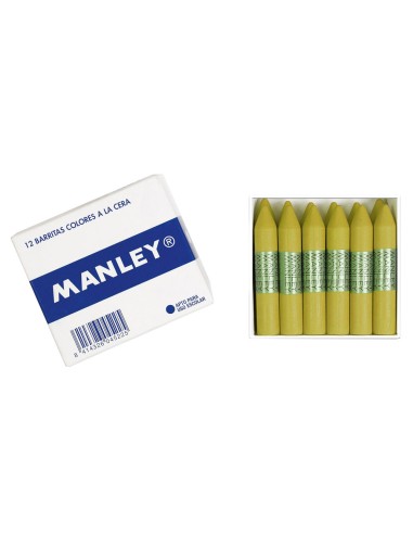 Lapices cera manley unicolor ocre madera n.64...