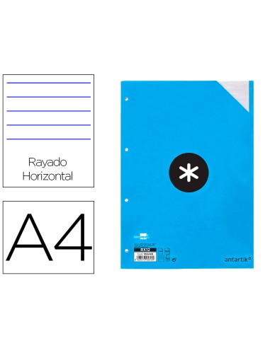 Recambio antartik a4 100 hojas 100gr rayado...