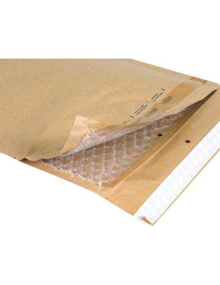 Sobre burbujas crema q-connect f/3 220 x 330 mm caja de 50