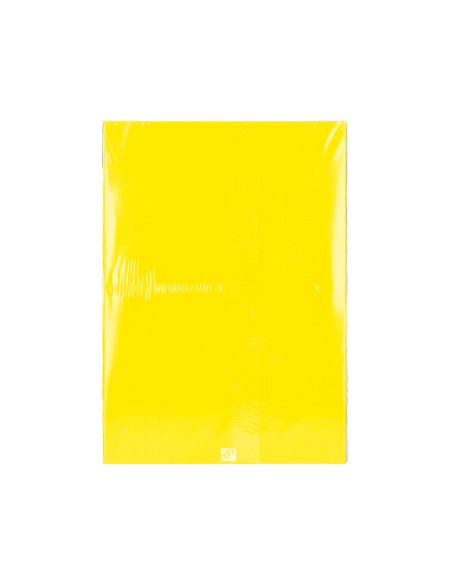 Papel color q-connect din a3 80 gr amarillo intenso paquete de 500 hojas