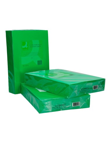 Papel color q-connect din a3 80gr verde intenso...