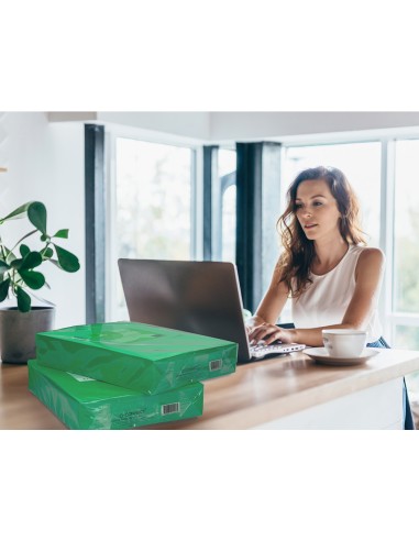 Papel color q-connect din a3 80gr verde intenso...