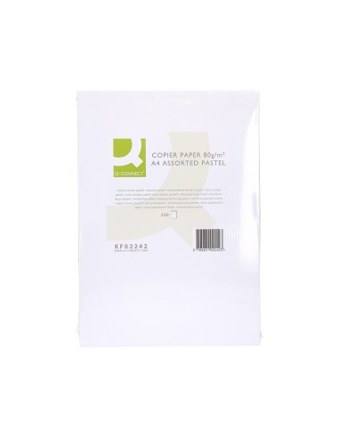 Papel color q-connect din a4 80 gr 5 colores...