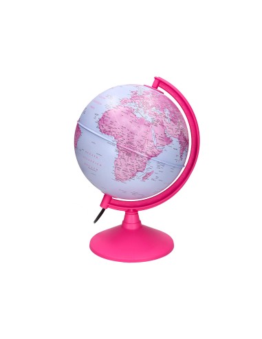 Globo terraqueo liderpapel con luz fisico y...