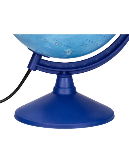 Globo terraqueo liderpapel con luz fisico y politico diametro 20 cm
