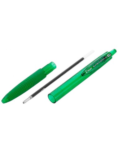 Boligrafo pilot super grip g verde retractil...