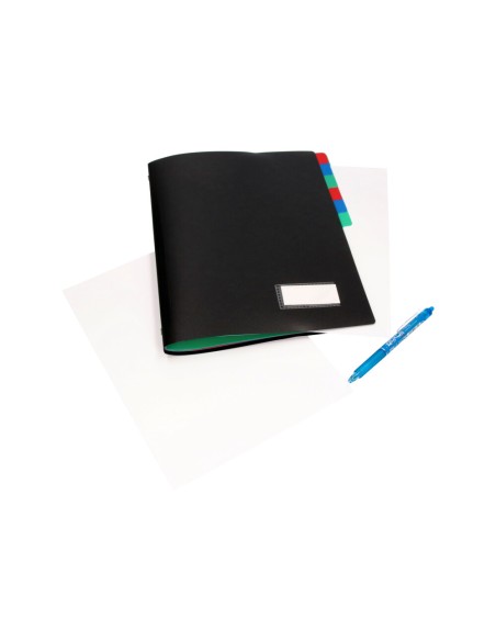 Carpeta liderpapel clasificadora polipropileno din a4 negra -portafirmas -12 departamentos