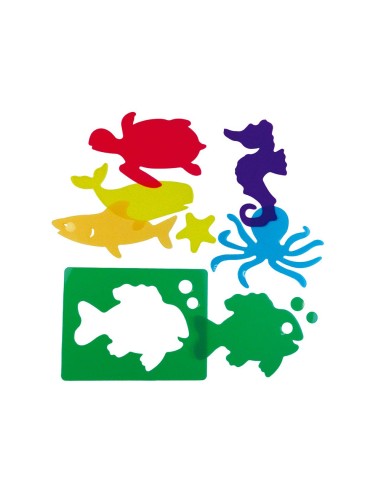 Juego plantillas flexibles henbea animales del...