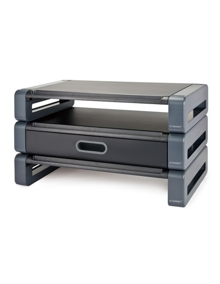 Soporte q-connect deluxe para monitor con cajon 486x276x96 mm