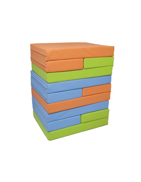 Colchon de dormir sumo didactic plegable 110x60x10 cm color celeste