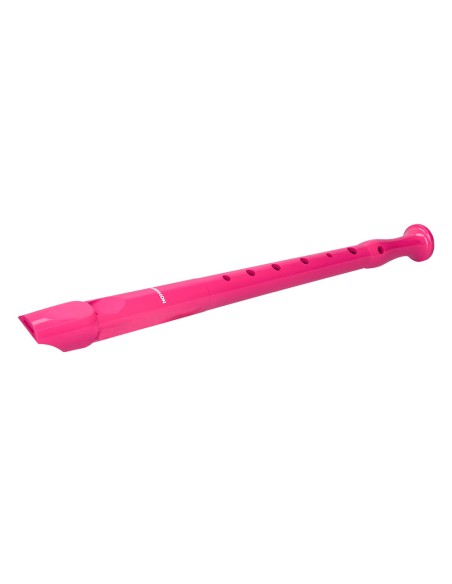 Flauta hohner 9508 color rosa funda verde y transparente