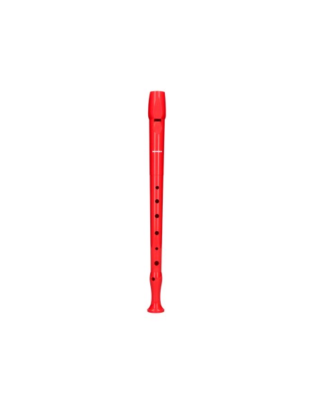 Flauta hohner 9508 color roja funda verde y transparente