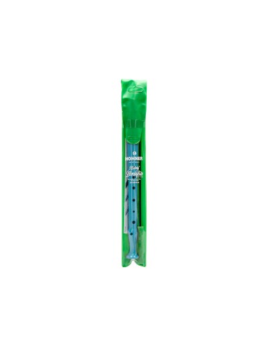 Flauta hohner 9508 color celeste funda verde y...