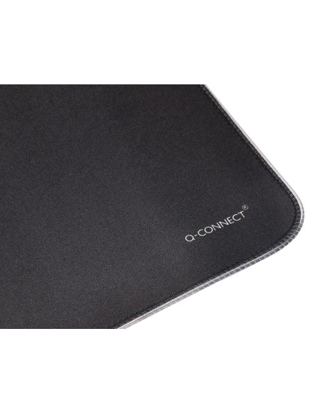 Alfombrilla para raton q-connect xxl iluminacion led conexion usb color negro 800x300x4 mm
