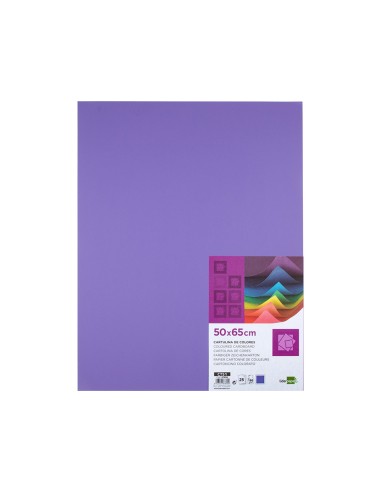 Cartulina liderpapel 50x65 cm 180 gr purpura...