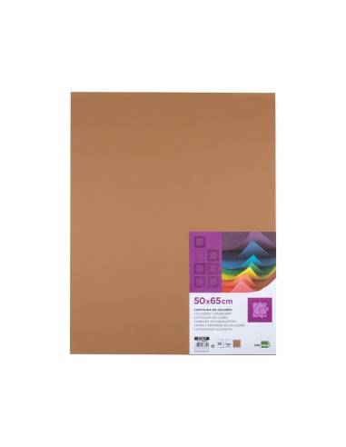 Cartulina liderpapel 50x65 cm 180 gr marron...
