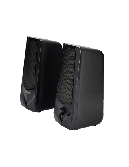 Altavoces q-connect bluetooth con iluminación rgb pot encia maxima 2x3w control de volumen color negro