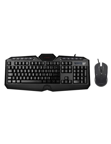 Set teclado y raton q-connect con cable e...