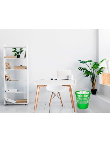 Papelera plastico q-connect 15 litros rejilla...