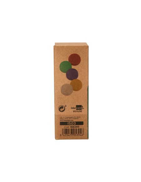 Iman para sujecion liderpapel ecouse pp reciclado para pizarra magnetica 35 mm caja de 10 unidades
