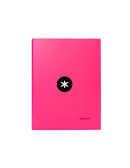 Carpeta antartik a4 forrada 4 anillas 25 mm redondas color rosa