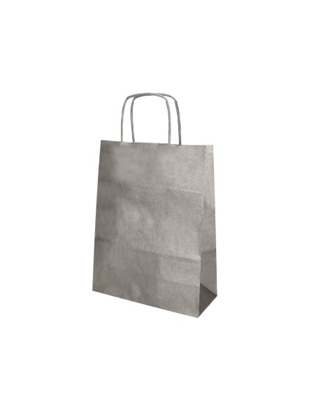 Bolsa kraft q-connect plata asa retorcida 240x100x310 mm